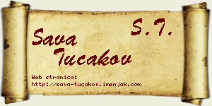 Sava Tucakov vizit kartica